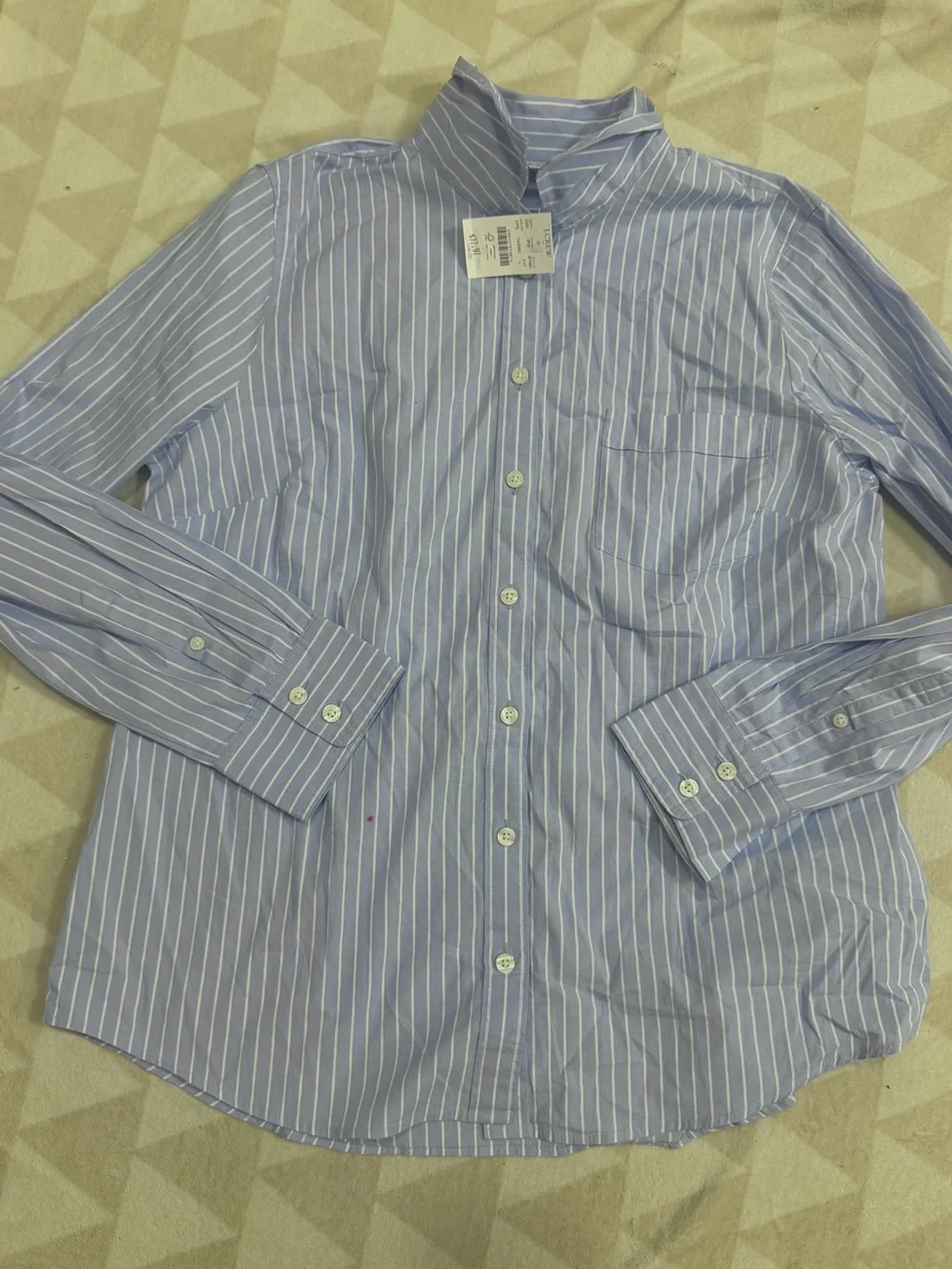J crew periwinkle Lightweight cotton-blend shirt in signature fit